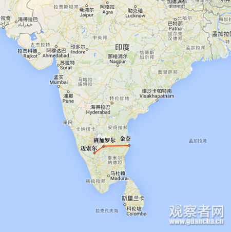 中國(guó)代表團(tuán)開(kāi)始考察在印修建“邁索爾—班加羅爾—金奈”高鐵線路的事宜 中國(guó)代表團(tuán)開(kāi)始考察在印修建“邁索爾—班加羅爾—金奈”高鐵線路的事宜