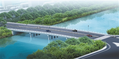 重建后的榕根橋效果圖。